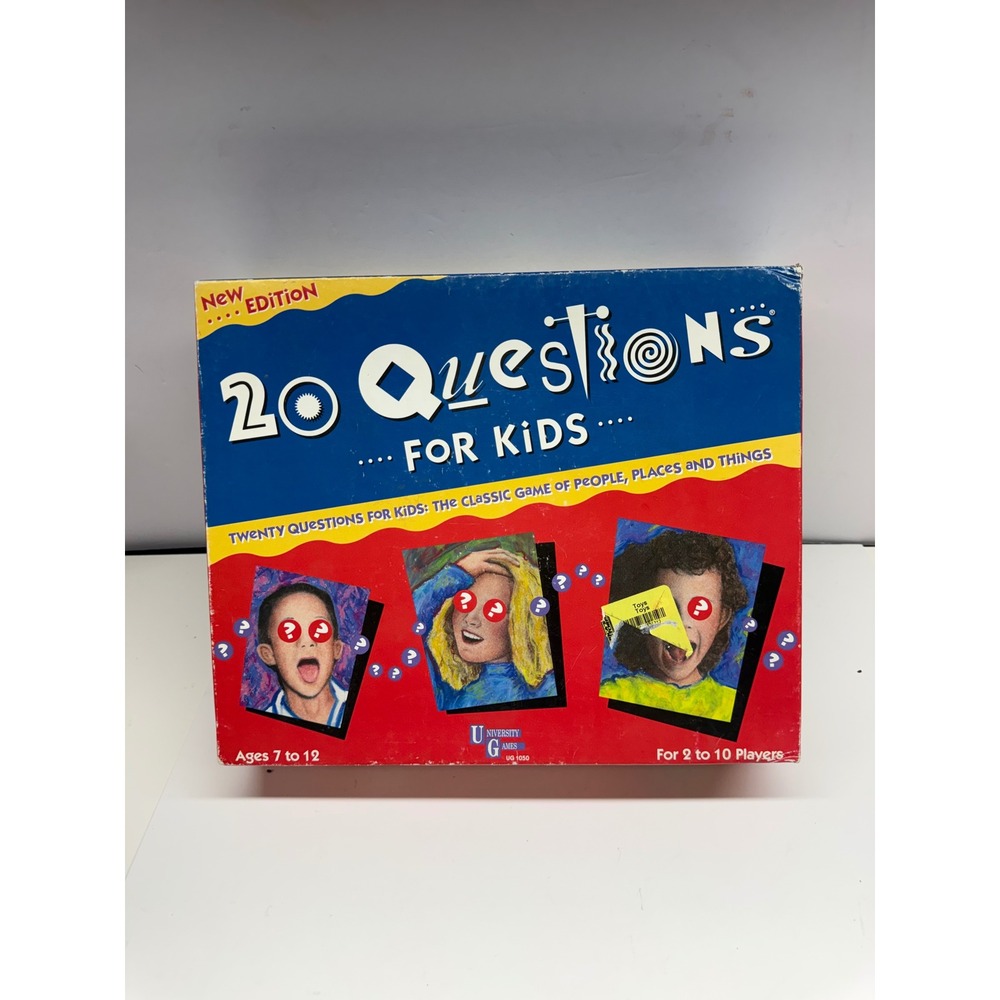 University Games 20 Questions forKids Board Game Vintage 1992 UG1050 New Edition